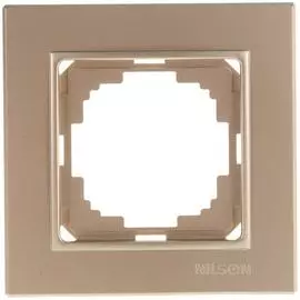 Одноместная рамка Nilson Alegra metallic 25150091