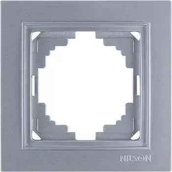 Одноместная рамка Nilson THOR Metallic 27130091