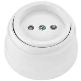 Одноместная розетка BYLECTRICA РЕТРО РА16-0205