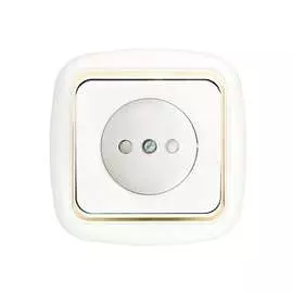 Одноместная розетка BYLECTRICA ГАРМОНИЯ ЛЮКС РС16-267 з