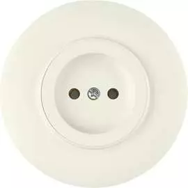 Одноместная розетка BYLECTRICA ПРОВАНС бежевый РС16-0401