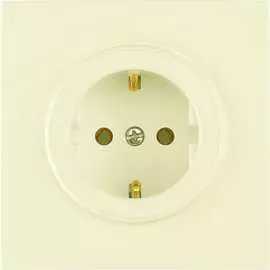 Одноместная розетка BYLECTRICA ПРОВАНС бежевый РС16-0302