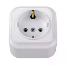 Одноместная розетка BYLECTRICA ВАРИАНТ РА16-0102