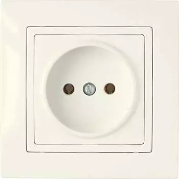 Одноместная розетка BYLECTRICA УЮТ РС16-344 бежевый