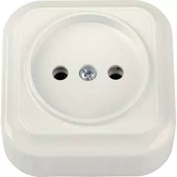 Одноместная розетка BYLECTRICA ВАРИАНТ РА16-0101 бежевый