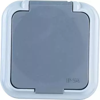 Одноместная розетка BYLECTRICA ПРАЛЕСКА АКВА РА16-097 03