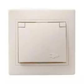 Одноместная розетка IEK РСбш10-3-ККм ERK12-K33-16-DM