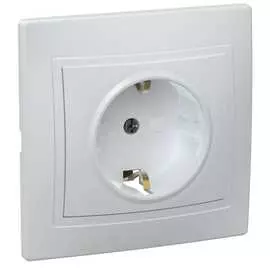 Одноместная розетка IEK РСш10-3-КБ КВАРТА ERK14-K01-16-K