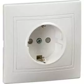 Одноместная розетка IEK KVARTA РСш10-3-КРБ KV-R14-16-PC-K01