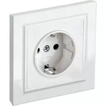 Одноместная розетка IEK Brite рср14-1-0-брб BR-R14-16-K01-F
