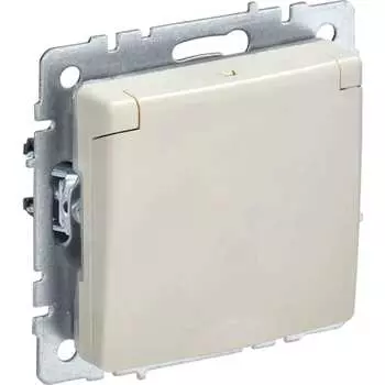 Одноместная розетка IEK Brite рсбш10-3-44-бркр BR-R16-16-44-K10