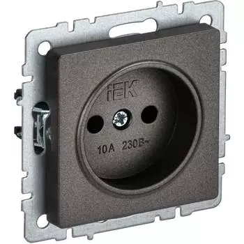 Одноместная розетка IEK Brite рс10-1-0-бртб BR-R10-10-K45