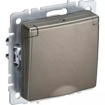 Одноместная розетка IEK Brite рсбш10-3-брш BR-R16-16-K37