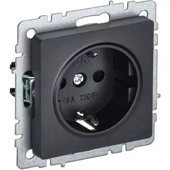 Одноместная розетка IEK Brite рс14-1-0-брч BR-R14-16-K02