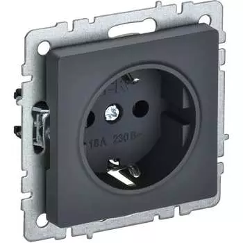 Одноместная розетка IEK Brite рс11-1-0-брг BR-R11-16-K53