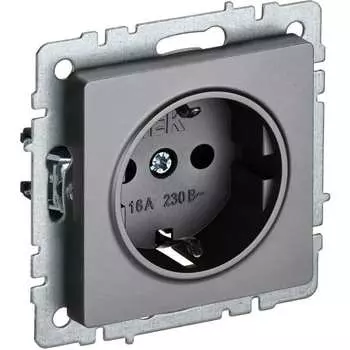 Одноместная розетка IEK Brite рс14-1-0-брс BR-R14-16-K46