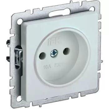 Одноместная розетка IEK Brite рс10-1-0-брж BR-R10-10-K36