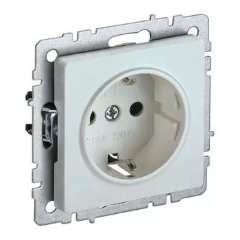 Одноместная розетка IEK Brite рс14-1-0-брж BR-R14-16-K36