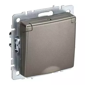 Одноместная розетка IEK Brite рсбш10-3-44-брш BR-R16-16-44-K37