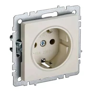 Одноместная розетка IEK Brite рс14-1-0-бркр BR-R14-16-K10