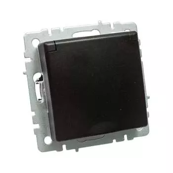 Одноместная розетка IEK Brite рсбш10-3-44-брч BR-R16-16-44-K02