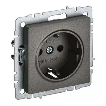 Одноместная розетка IEK Brite рс11-1-0-бртб BR-R11-16-K45