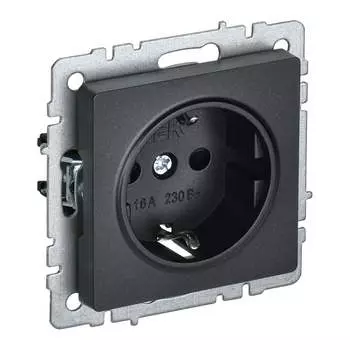Одноместная розетка IEK Brite рс11-1-0-брч BR-R11-16-K02