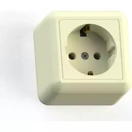Одноместная розетка Кунцево-Электро ОПТИМА РА16-376 8036