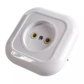 Одноместная розетка Кунцево-Электро ВАЛЕНТИНА РС10-153 7651