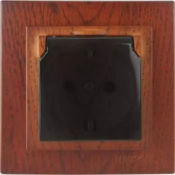 Одноместная розетка Nilson TOURAN WOOD 24261018