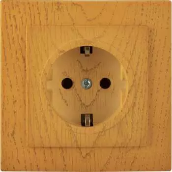 Одноместная розетка Nilson TOURAN WOOD 24251017