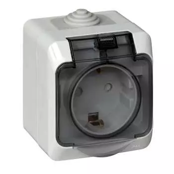 Одноместная розетка Systeme Electric Этюд PA16-044C