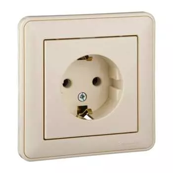 Одноместная розетка Systeme Electric W59 RS16-154-28