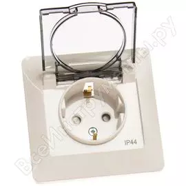 Одноместная розетка Systeme Electric Glossa GSL000148