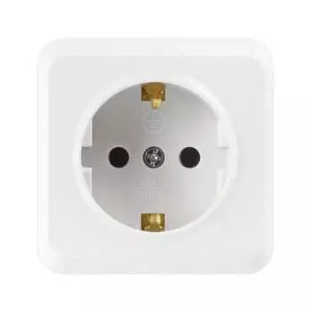 Одноместная розетка Smartbuy Юпитер SBE-03w-16-S1-Z