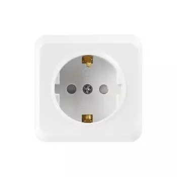 Одноместная розетка Smartbuy Юпитер SBE-03w-16-S1-1Z