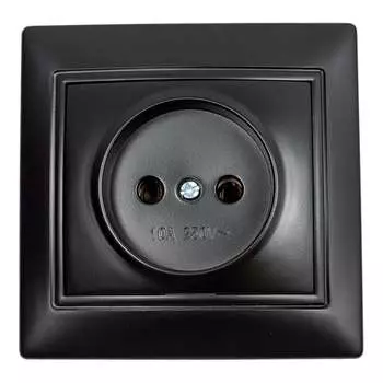 Одноместная розетка Smartbuy Венера SBE-01b-10-S1-N-c