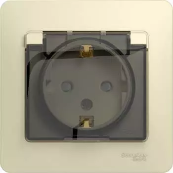 Одноместная розетка Systeme Electric Glossa GSL000248