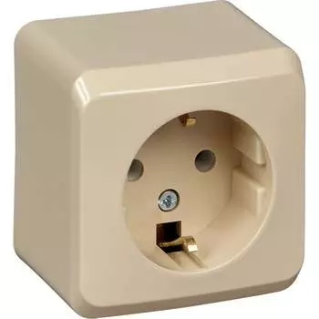 Одноместная розетка Systeme Electric Этюд PA16-003K