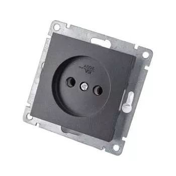 Одноместная розетка UNIVersal афина A0022-Gr