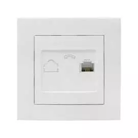 Одноместная телефонная розетка EKF Валенсия PROxima EWT01-034-10