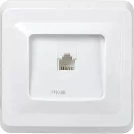 Одноместная телефонная розетка IEK РТ10-ВБ ВЕГА ETV10-K01-DM
