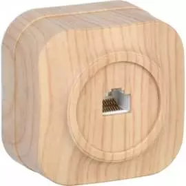 Одноместная телефонная розетка IEK