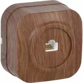 Одноместная телефонная розетка IEK