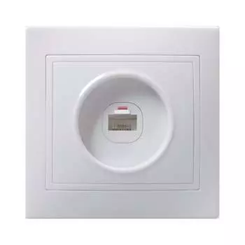 Одноместная телефонная розетка IEK КВАРТА ETK10-K01-DM