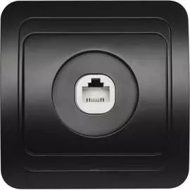 Одноместная телефонная розетка Smartbuy Марс SBE-02b-S1-PH