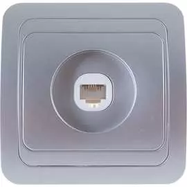 Одноместная телефонная розетка Smartbuy Марс SBE-02s-S1-PH