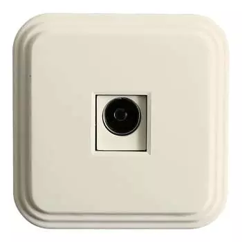 Одноместная телевизионная розетка STEKKER PST00-20-20 (ТР-01-БЖ) 49063