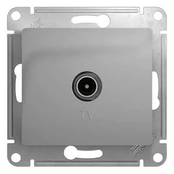 Одноместный механизм проходной tv розетки Systeme Electric GLOSSA GSL000392