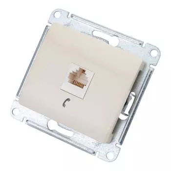 Одноместный механизм телефонной розетки Systeme Electric GLOSSA GSL000281T